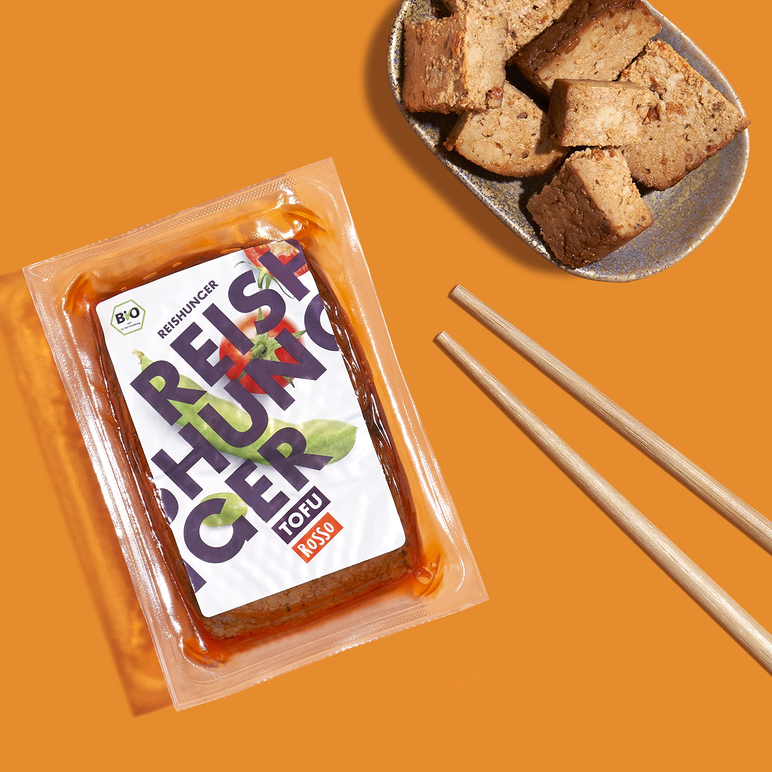 Reishunger BIO Tofu Rosso 4 x 200 g vegan glutenfrei