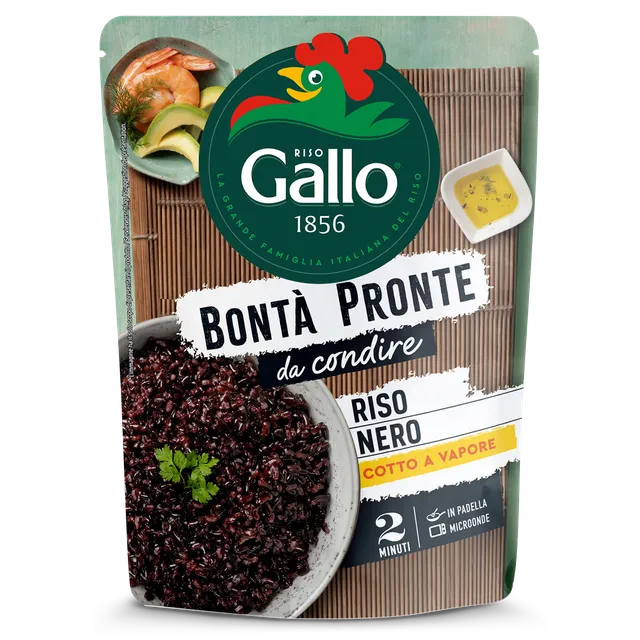 Riso Gallo Bontà Pronte Nero Express-Reis 250g 2 Min