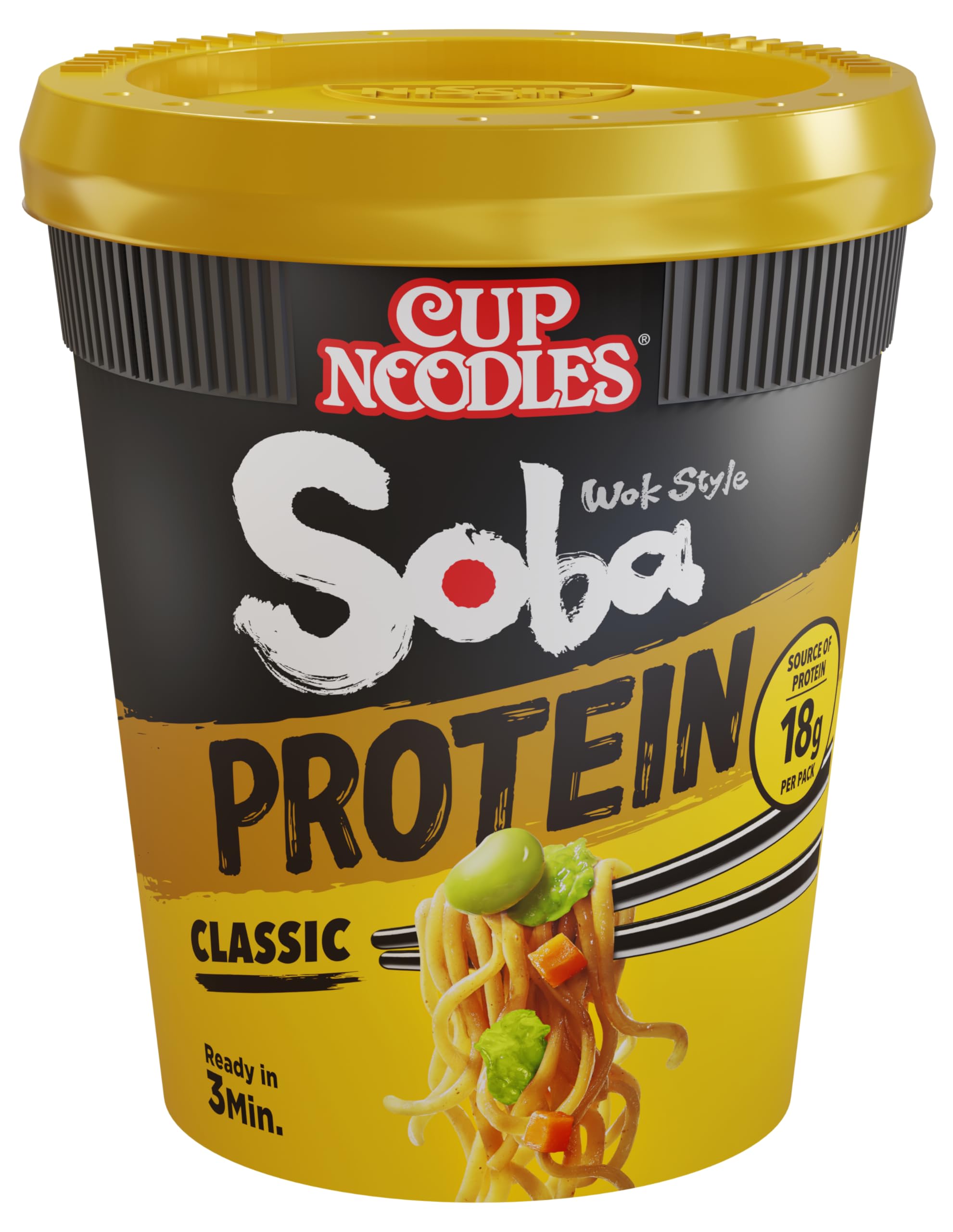 Nissin Cup Noodles Soba Protein Classic 8x92 g
