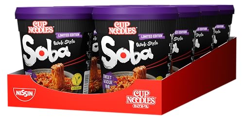 Nissin Cup Noodles Soba 8 x 88 g Sweet & Sour