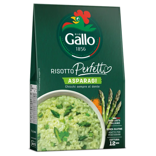 Riso Gallo Risotto Perfetto Asparagi Fertigrisotto 175g glutenfrei