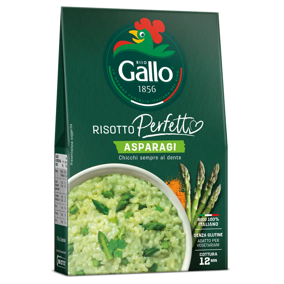 Riso Gallo Risotto Perfetto Asparagi Fertigrisotto 175g glutenfrei
