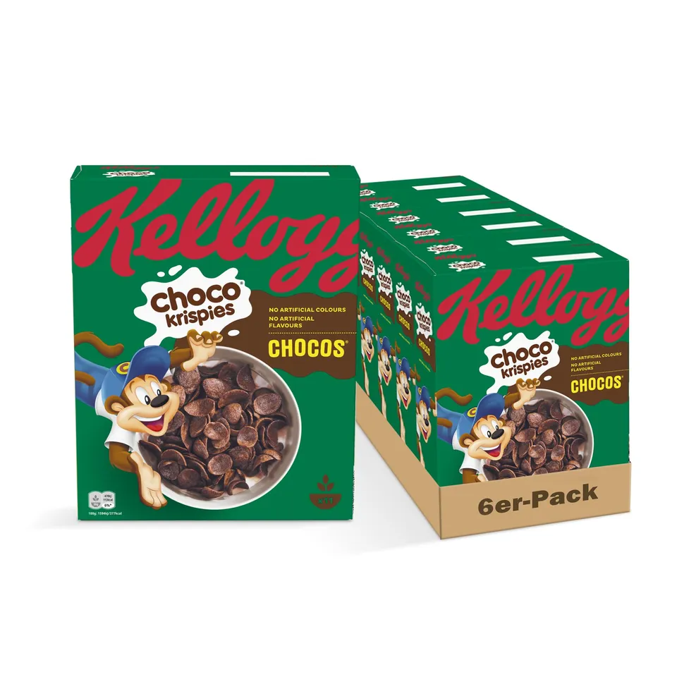 Kellogg's Choco Krispies Chocos Cerealien 6 x 330 g Kakao