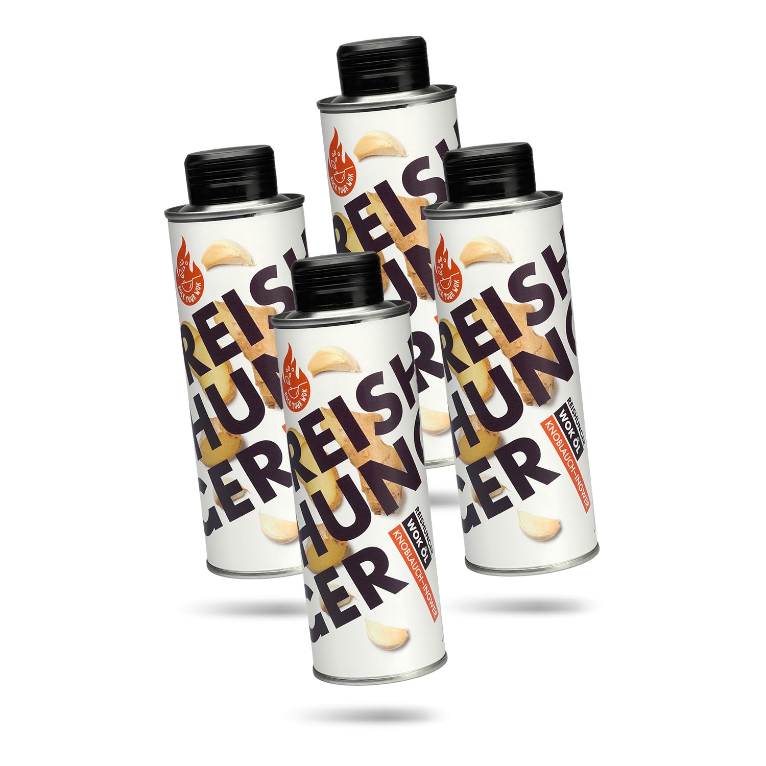 Reishunger Wok Öl Knoblauch-Ingwer Bratöl 250ml