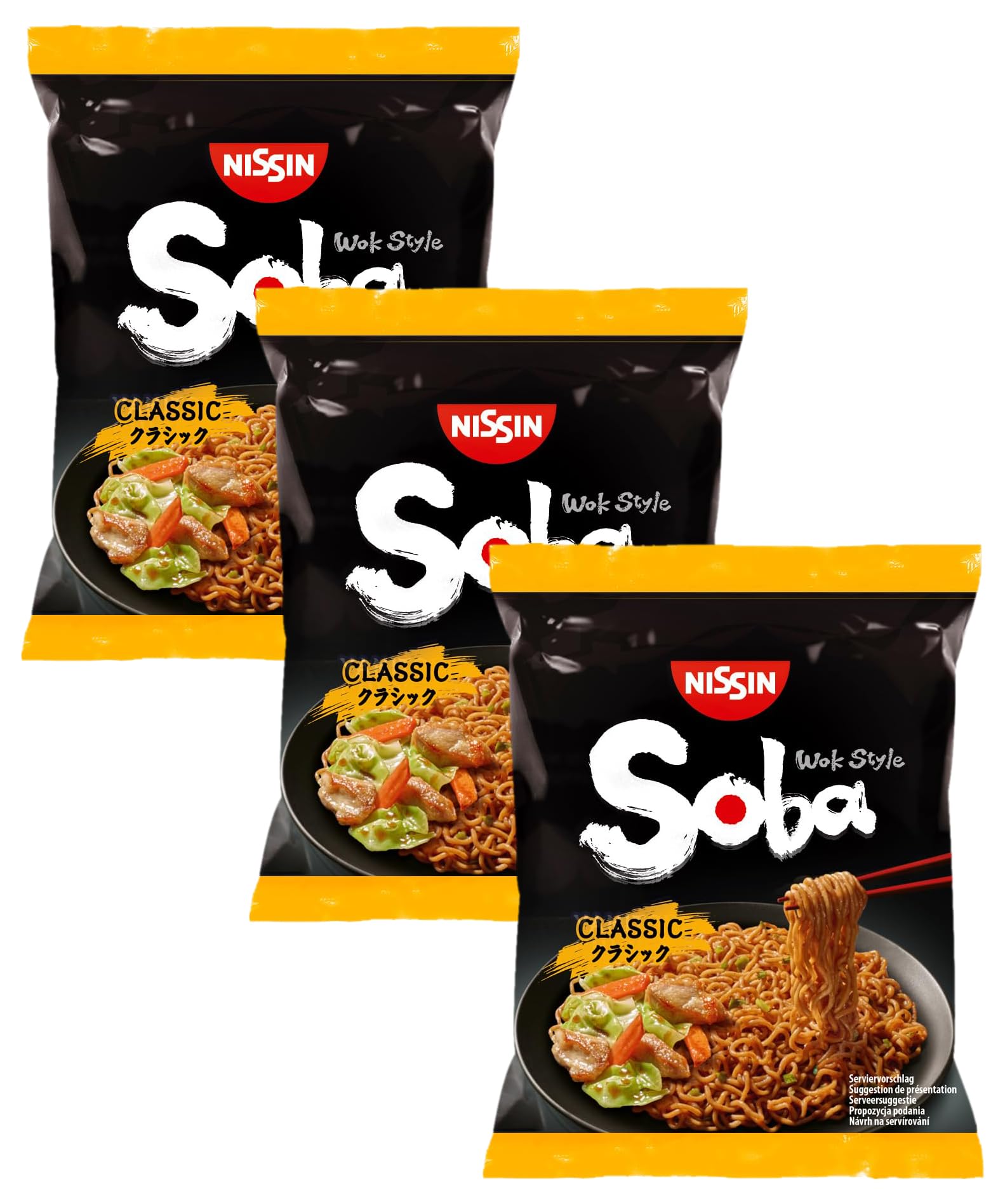 Nissin Soba Teriyaki Wok Nudeln 9er Pack 9x110g Pilze