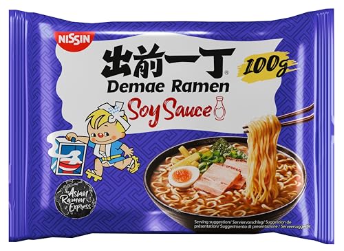 Nissin Demae Ramen Soy Sauce Instant-Nudeln 10x100g Sojasauce