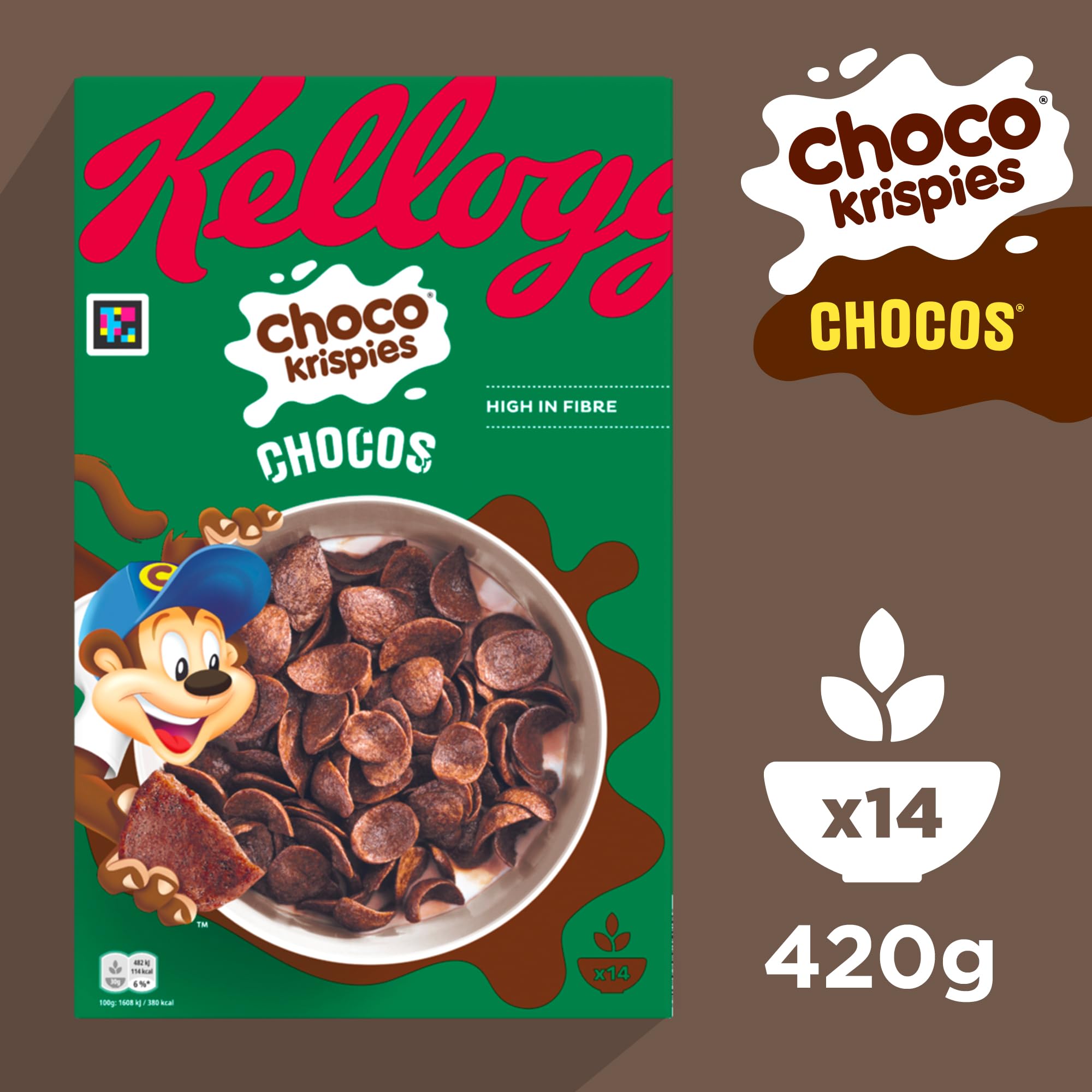 Kellogg's Choco Krispies Chocos Cerealien 6x420g Kakao