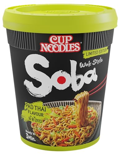Nissin Cup Noodles Soba Instant-Nudeln Pad Thai 8x89g