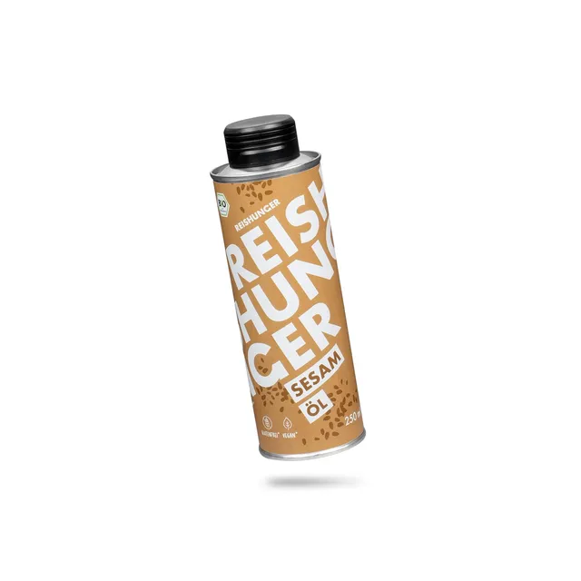 Reishunger Premium BIO Sesamöl Speiseöl 250ml geröstet