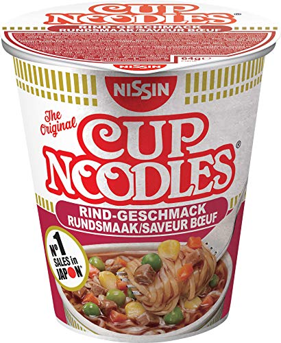 Nissin Cup Noodles 5 Spices Beef Becher 64g Rind