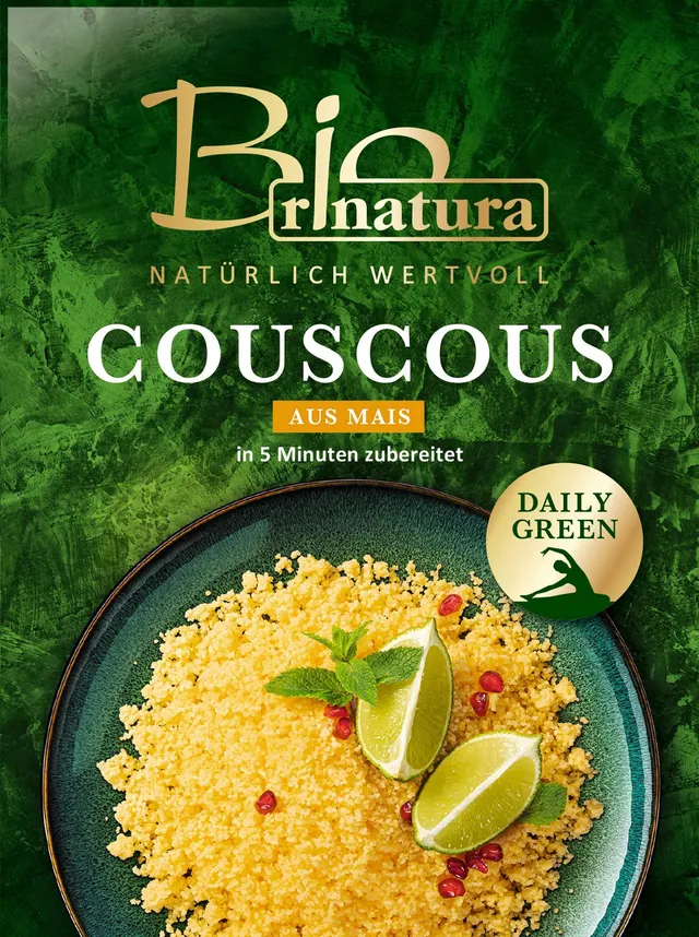 rinatura Couscous aus Mais Bio 400g glutenfrei