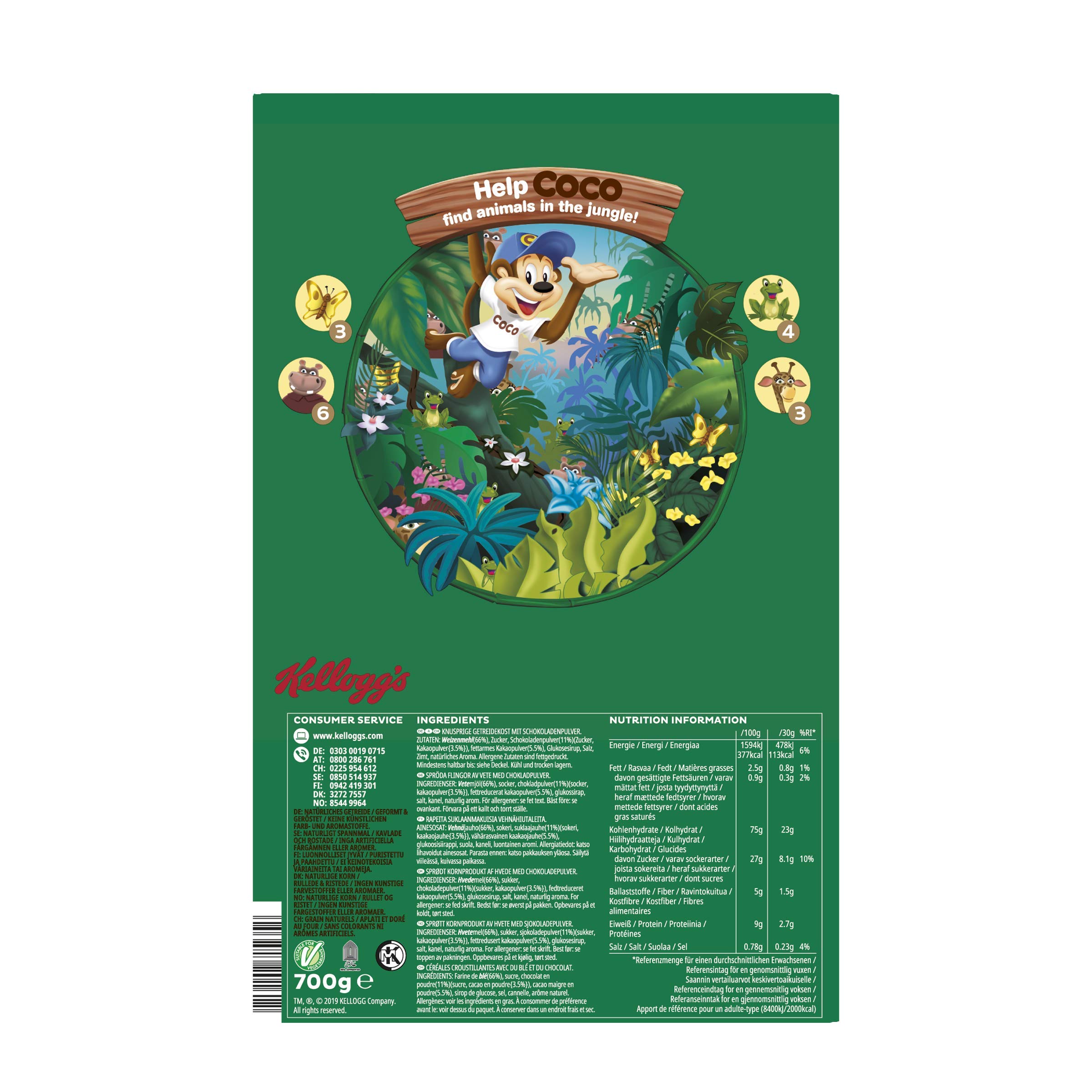 Kellogg's Choco Krispies Chocos Cerealien 700 g Schoko