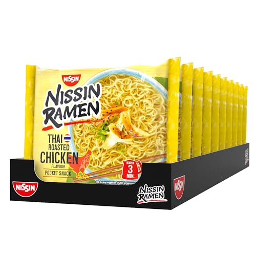 Nissin Ramen Thai Roasted Chicken Instant-Nudeln 10x65g Huhn