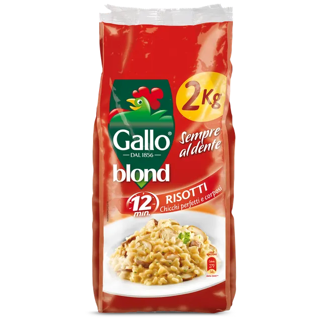 Riso Gallo Blond Risotti Parboiled-Reis 2kg Vorratspack