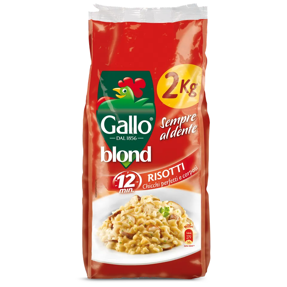 Riso Gallo Blond Risotti Parboiled-Reis 2kg Vorratspack