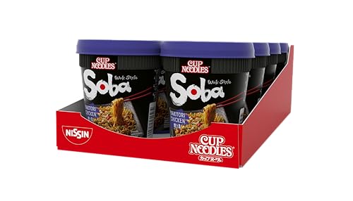 Nissin Cup Noodles Soba Yakitori Chicken Becher 8x89g Huhn