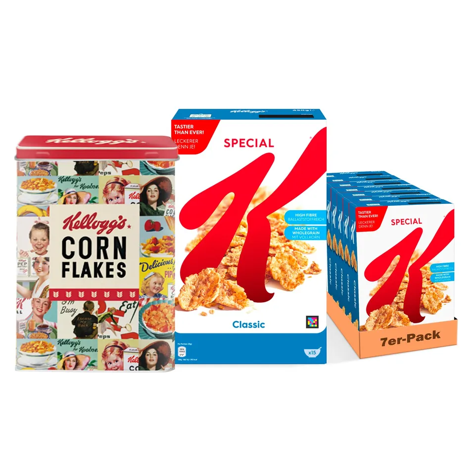 Kellogg's Special K Classic 7x450g Flakes mit Blechdose
