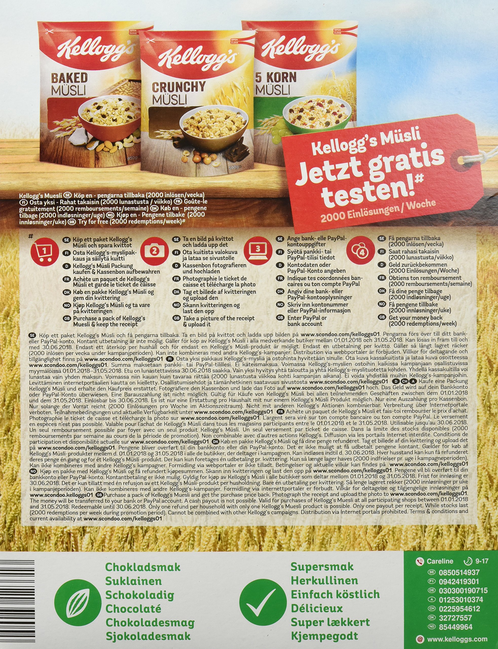 Kellogg's Tresor Choco Nut Müsli 375g Schoko
