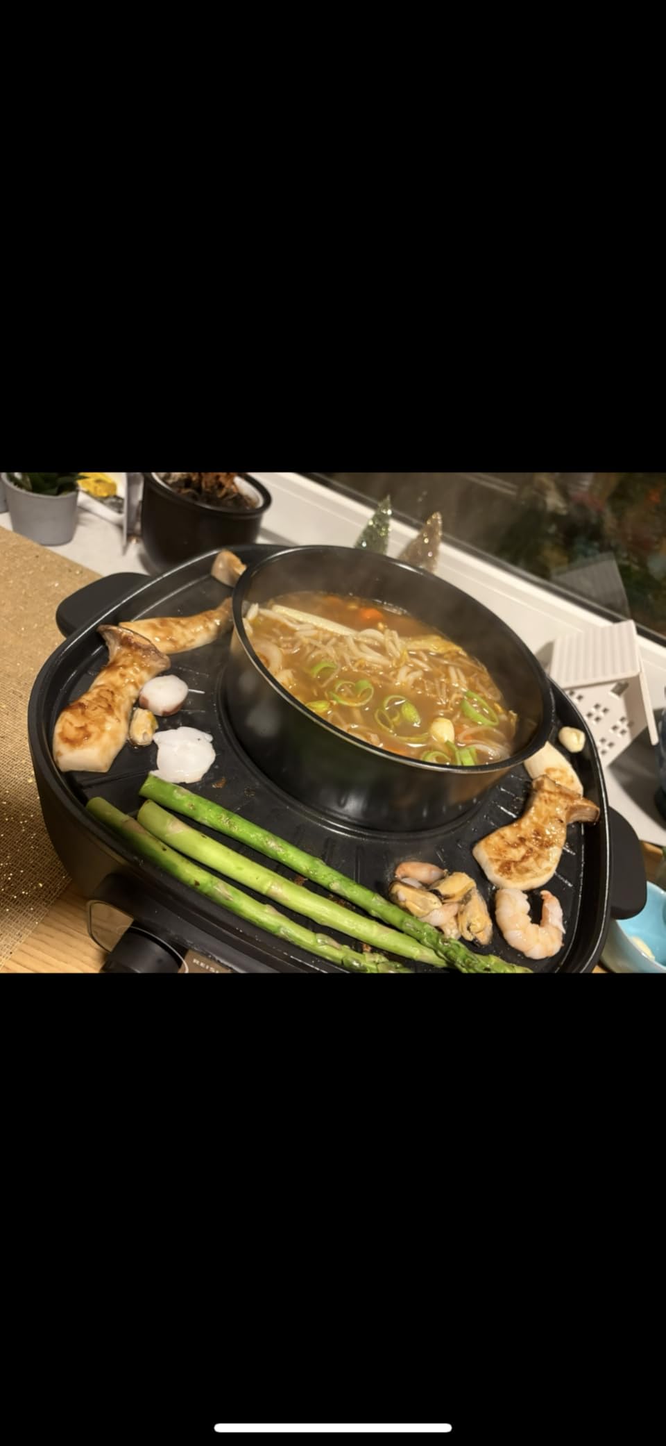 Reishunger Hot Pot Elektro mit Grill 2L 2-4 Personen