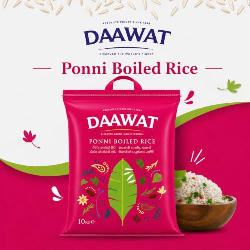 Daawat Ponni Parboiled Reis 10kg weich