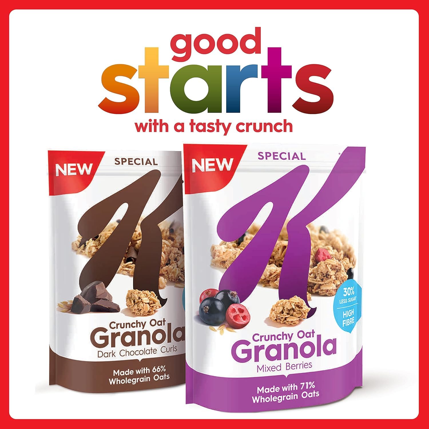 Kellogg's Special K Crunchy Oat Granola Mixed Berries 6x320g