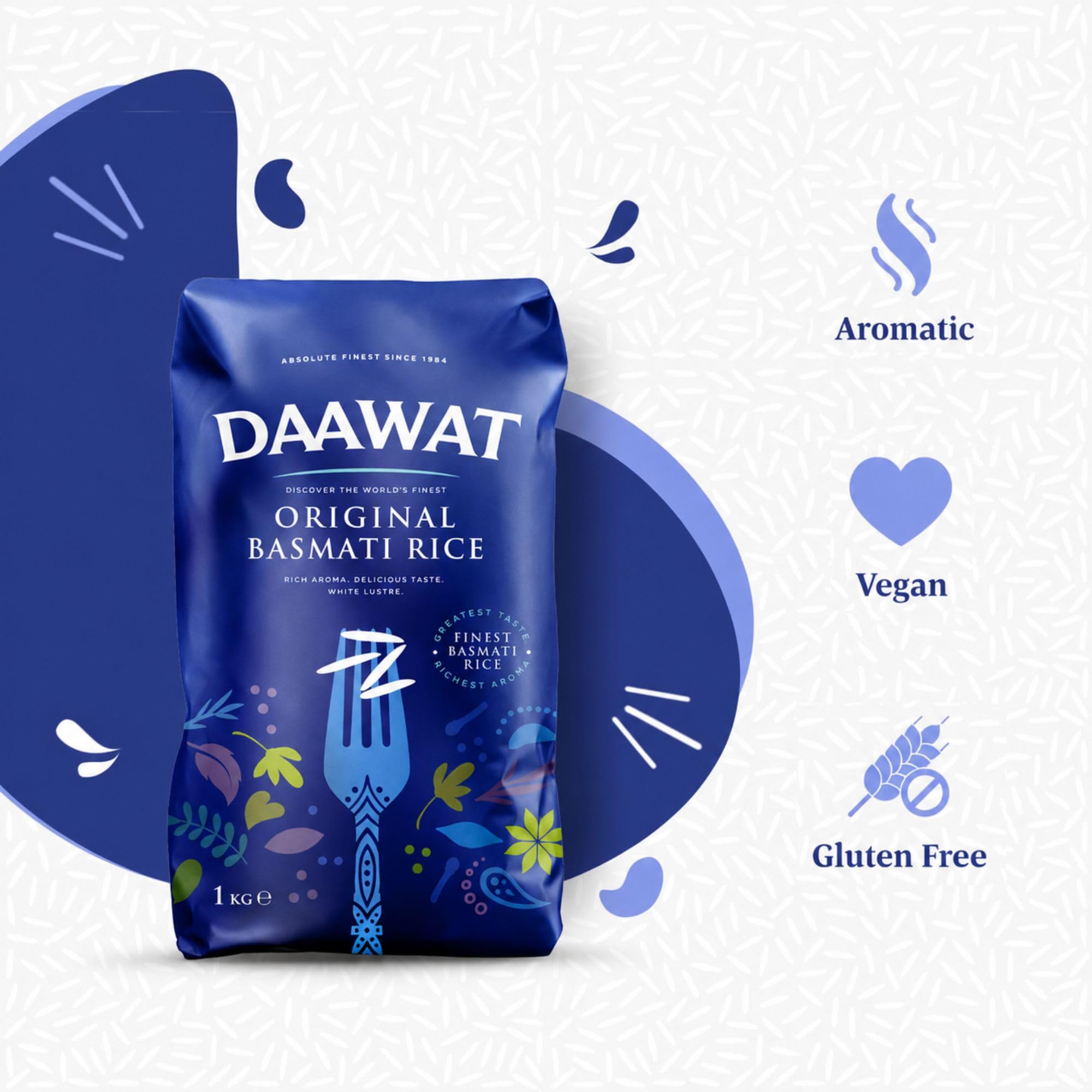 Daawat Original Basmati Reis 2kg aromatisch