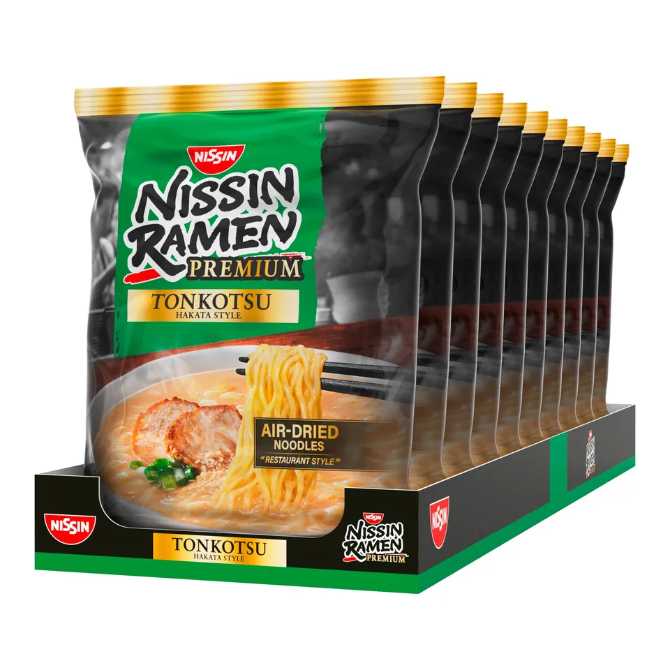 Nissin Ramen Premium Tonkotsu Ramen 10er Pack cremig