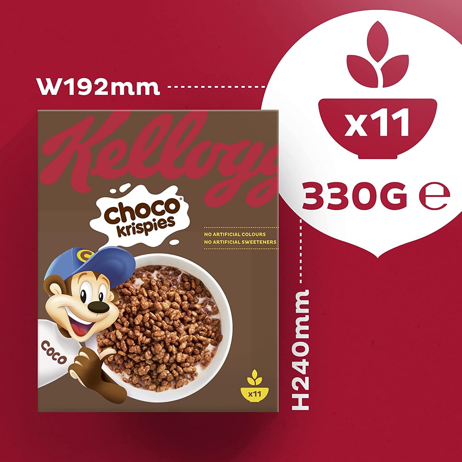 Kellogg's Choco Krispies Cerealien 6x330g Schoko