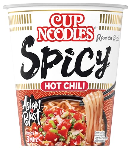 Nissin Cup Noodles Spicy Instant-Nudeln 66g scharf