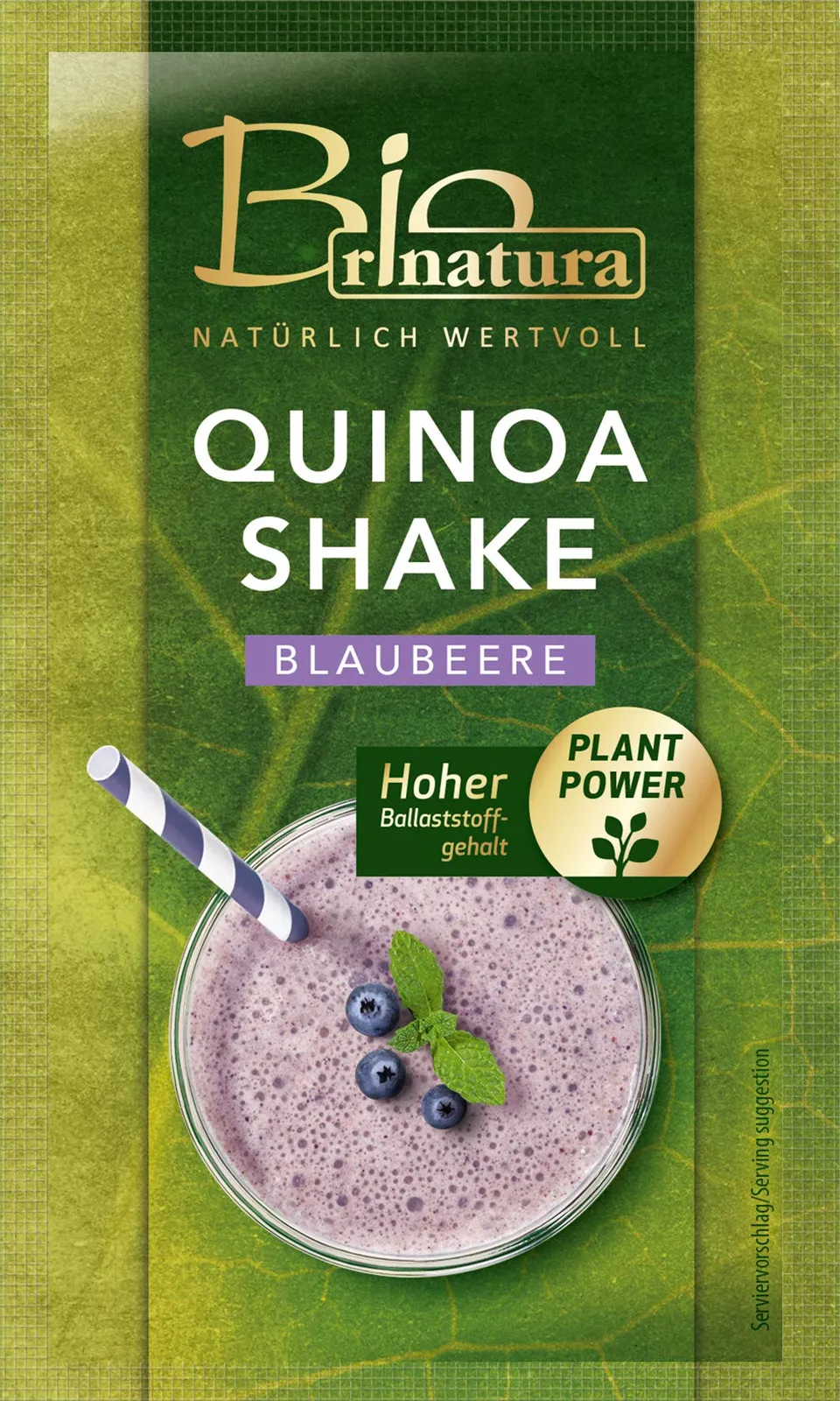 rinatura Quinoa Shake Blaubeere Drink 15g Bio