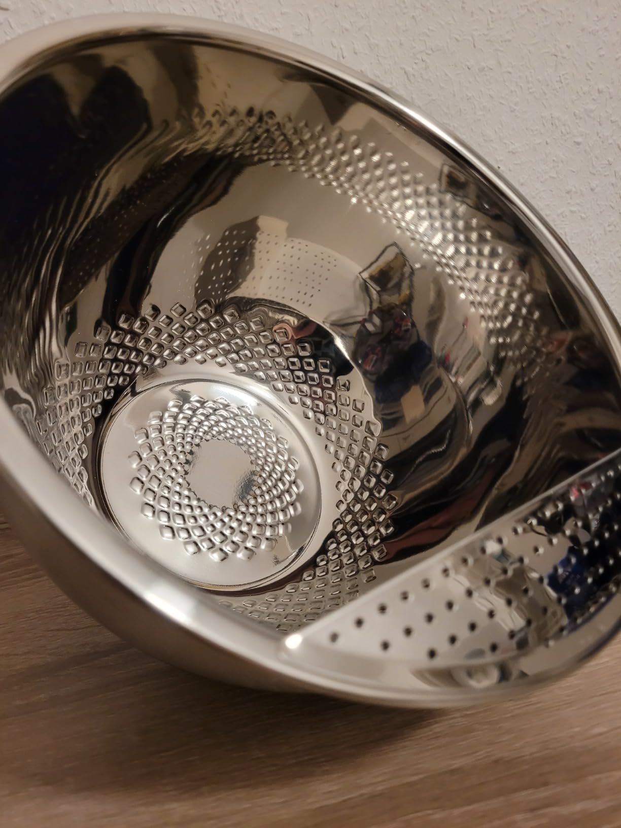 Reishunger Reis Waschschüssel Edelstahl Schwarz 1,8 L Sieb