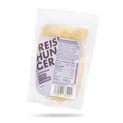 Reishunger Ingwer Weiß Sushi Ingwer 12x100g süß-sauer
