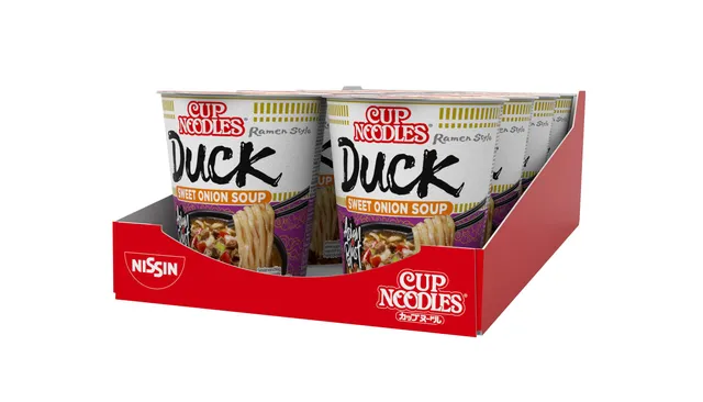 Nissin Cup Noodles Duck Instant-Becher 8x65g Ente