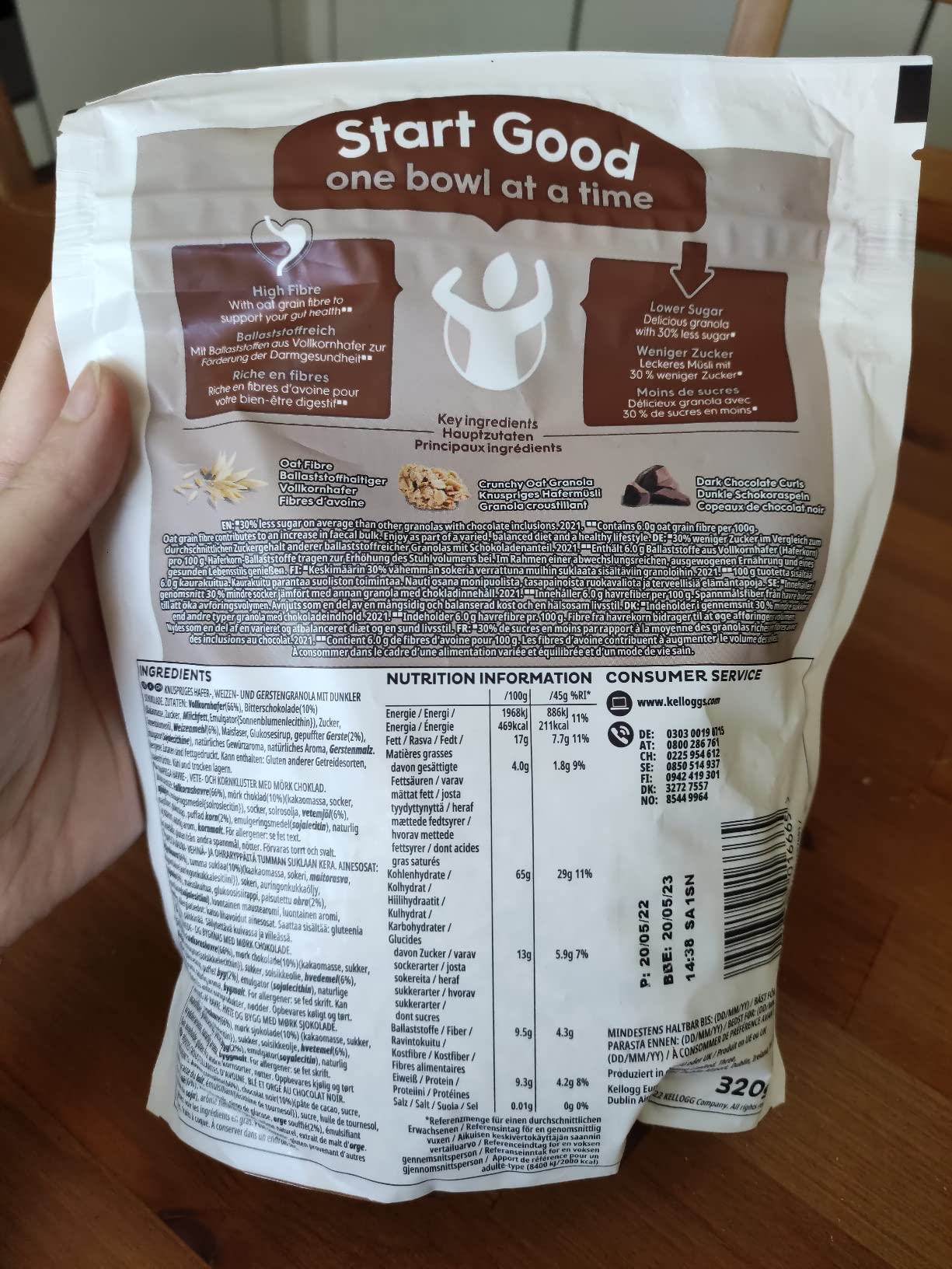 Kellogg's Special K Crunchy Oat Granola Dark 320g