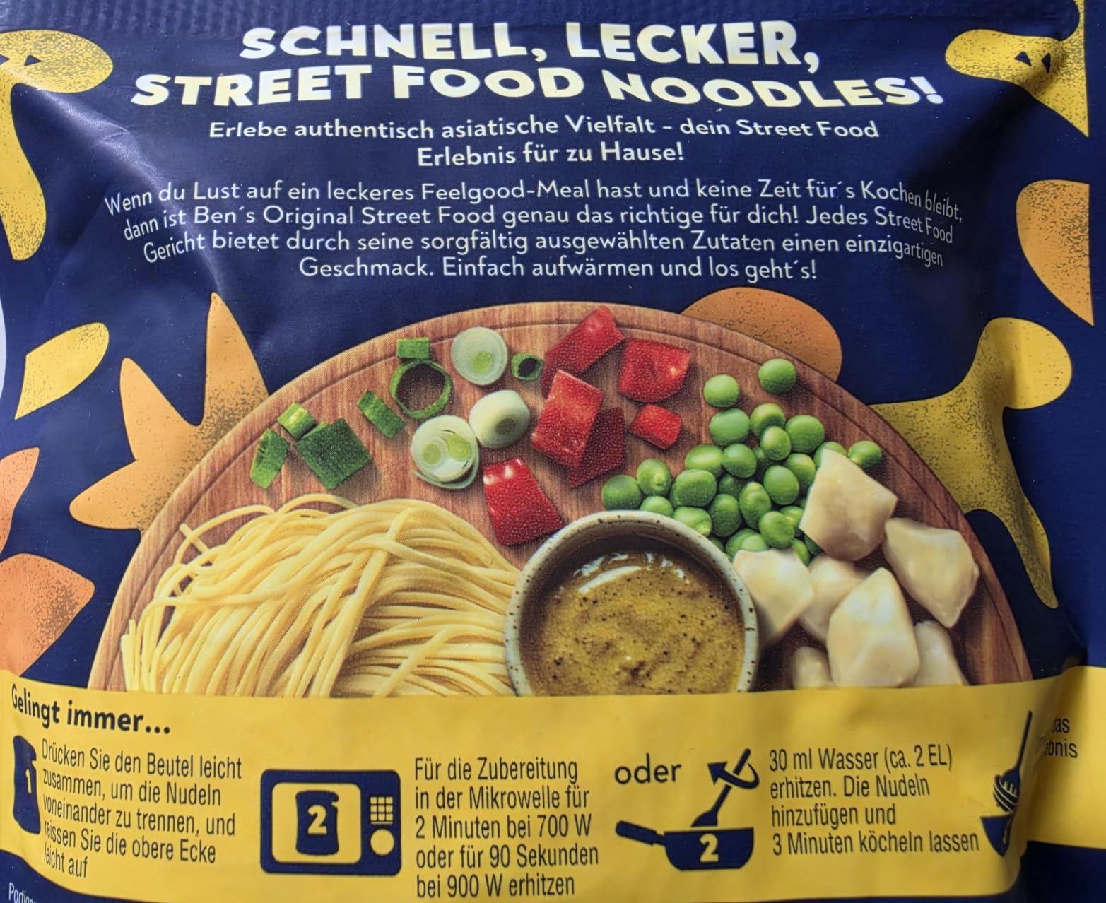Ben's Original Street Food Singapore Curry Noodles 6x250g
