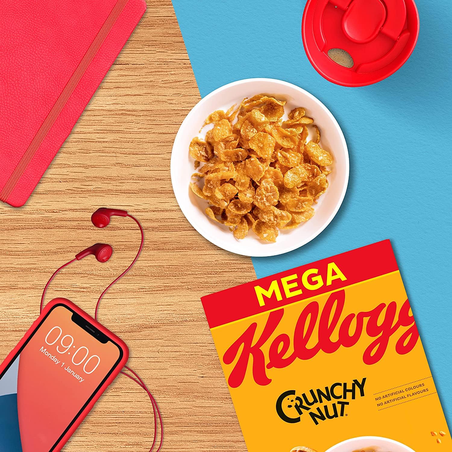 Kellogg's Crunchy Nut Cornflakes 6x720g mit Honig Erdnuss