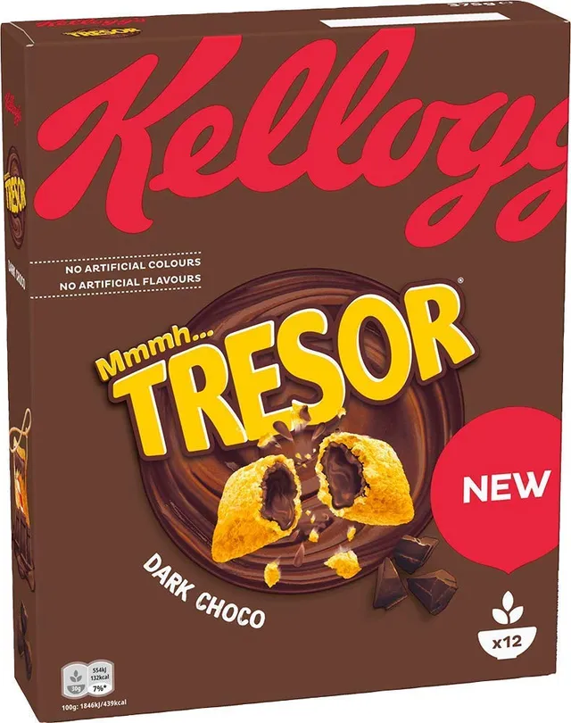 Kellogg's Tresor Schokolade Cerealien 375 g dunkel