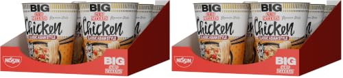 Nissin Cup Noodles Big Chicken Becher 6 x 82 g