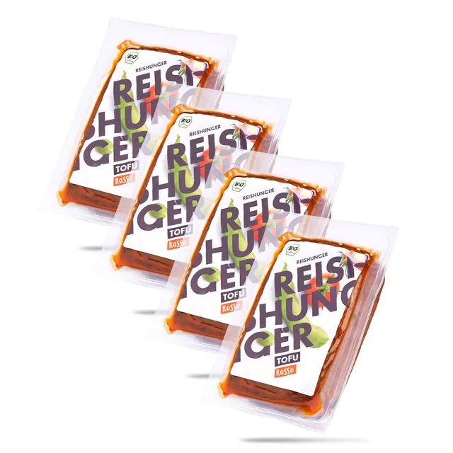 Reishunger BIO Tofu Rosso 4 x 200 g vegan glutenfrei