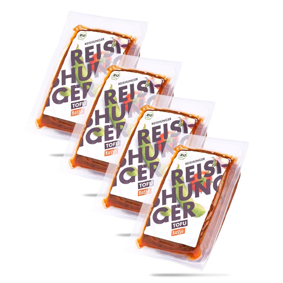 Reishunger BIO Tofu Rosso 4 x 200 g vegan glutenfrei