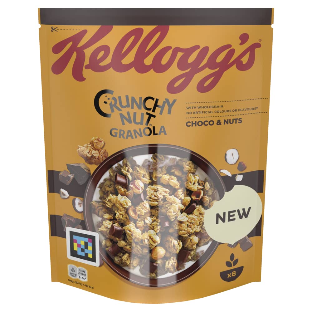 Kellogg's Crunchy Nut Granola Müsli 8 x 380 g Choco