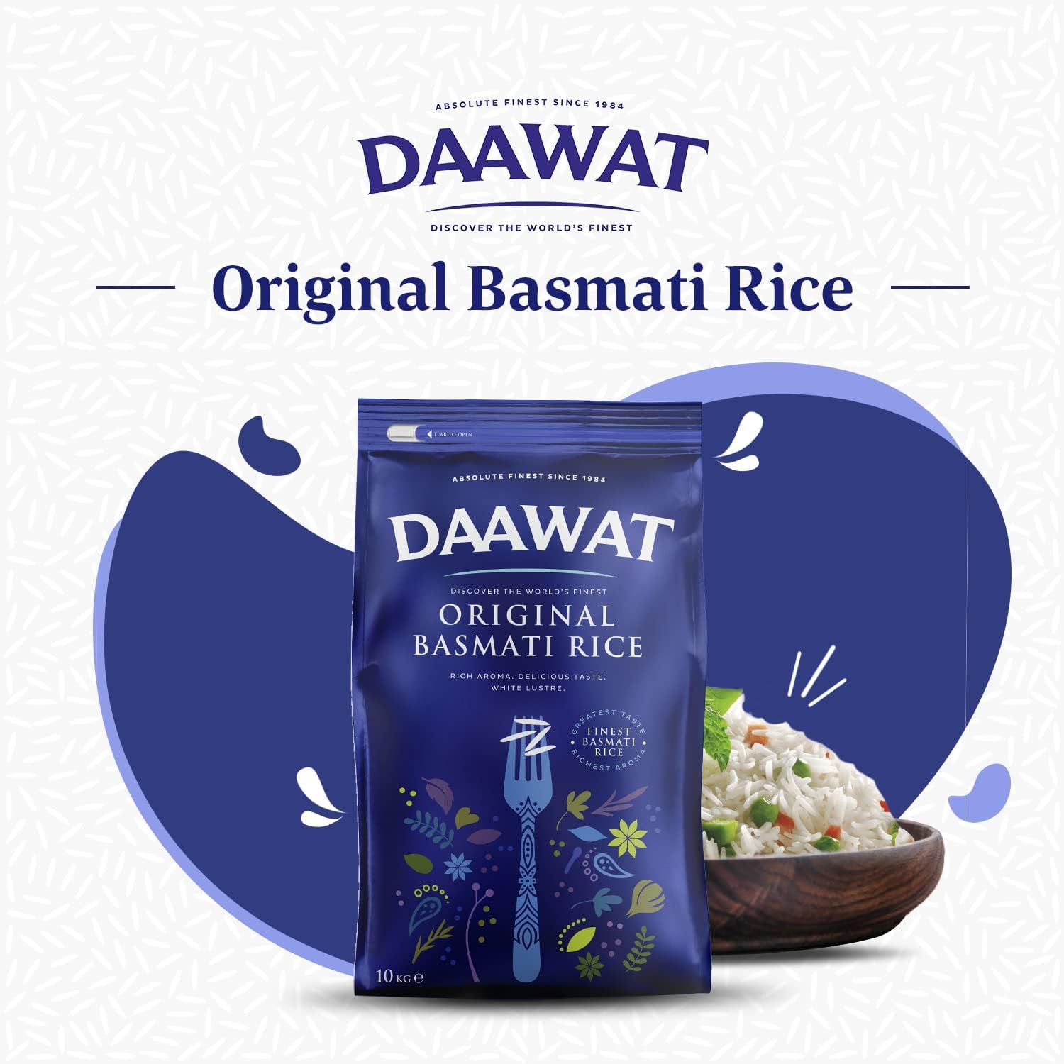 Daawat Original Basmati Reis 10kg extra lang