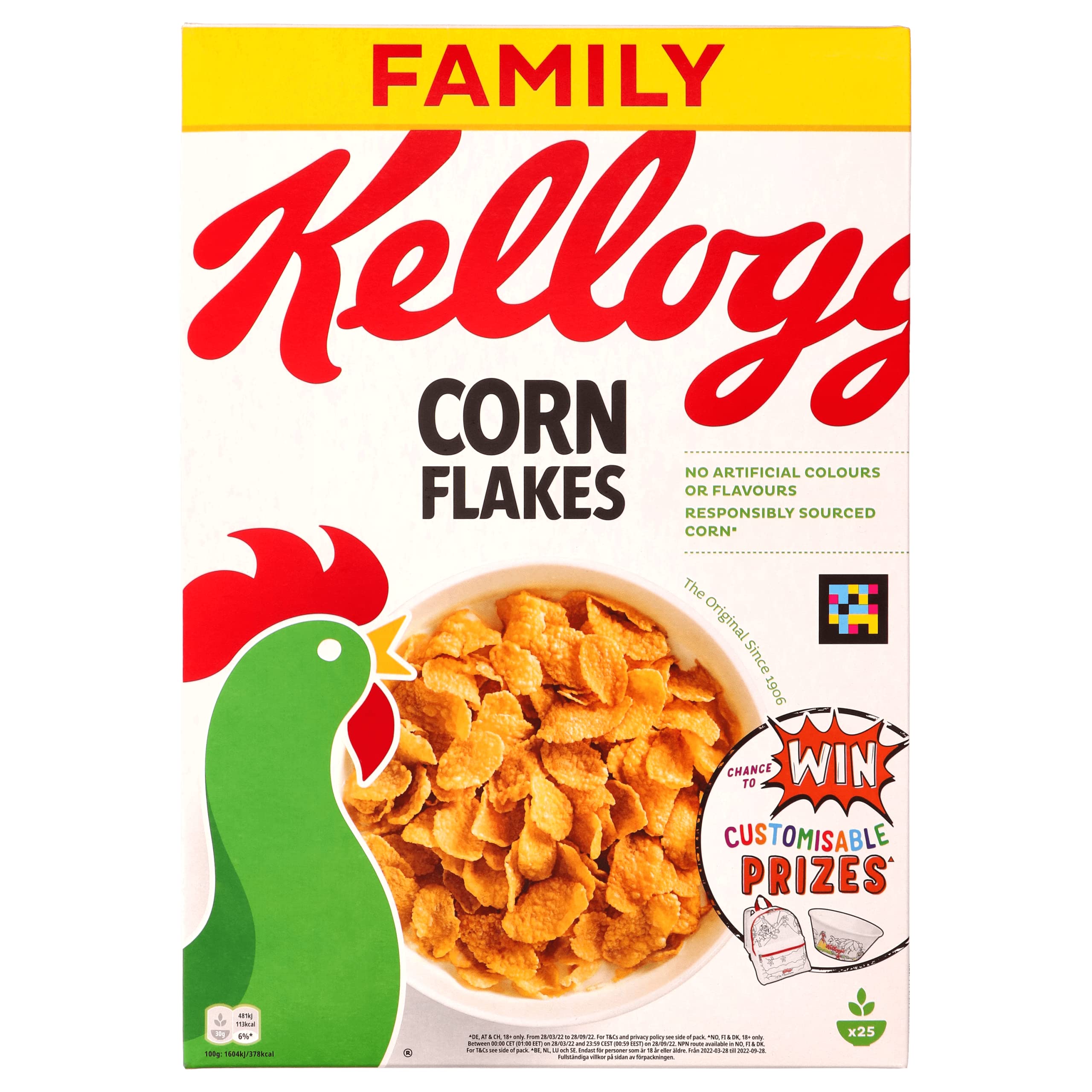 Kellogg's Corn Flakes Frühstückscerealien 375g Original