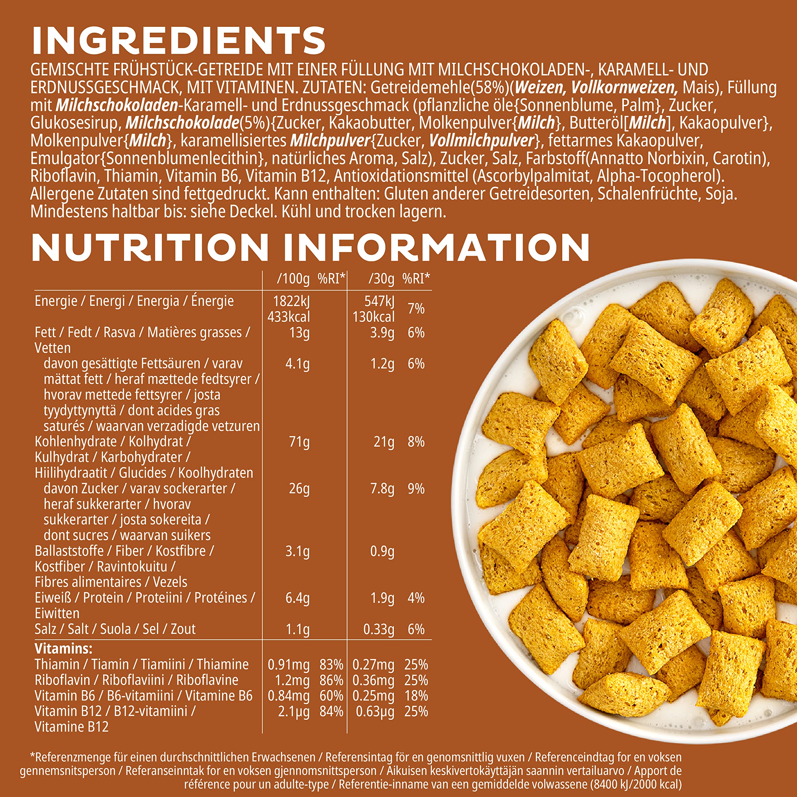 Kellogg's Tresor Choco Caramel Peanut Cerealien 410g