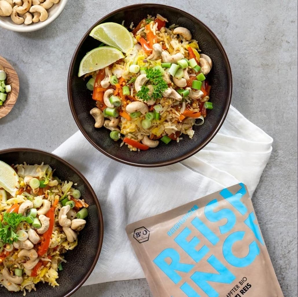 Reishunger BIO Mikrowellen-Reis Basmati 6x250g glutenfrei