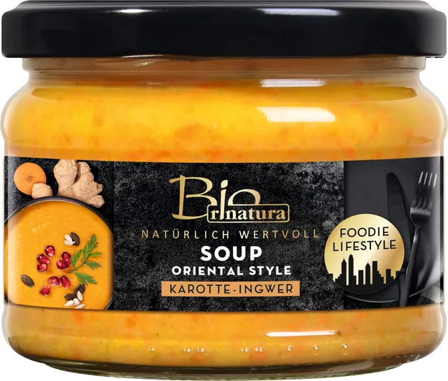 rinatura Soup Oriental Style Ingwer-Karotte Suppe 240ml bio