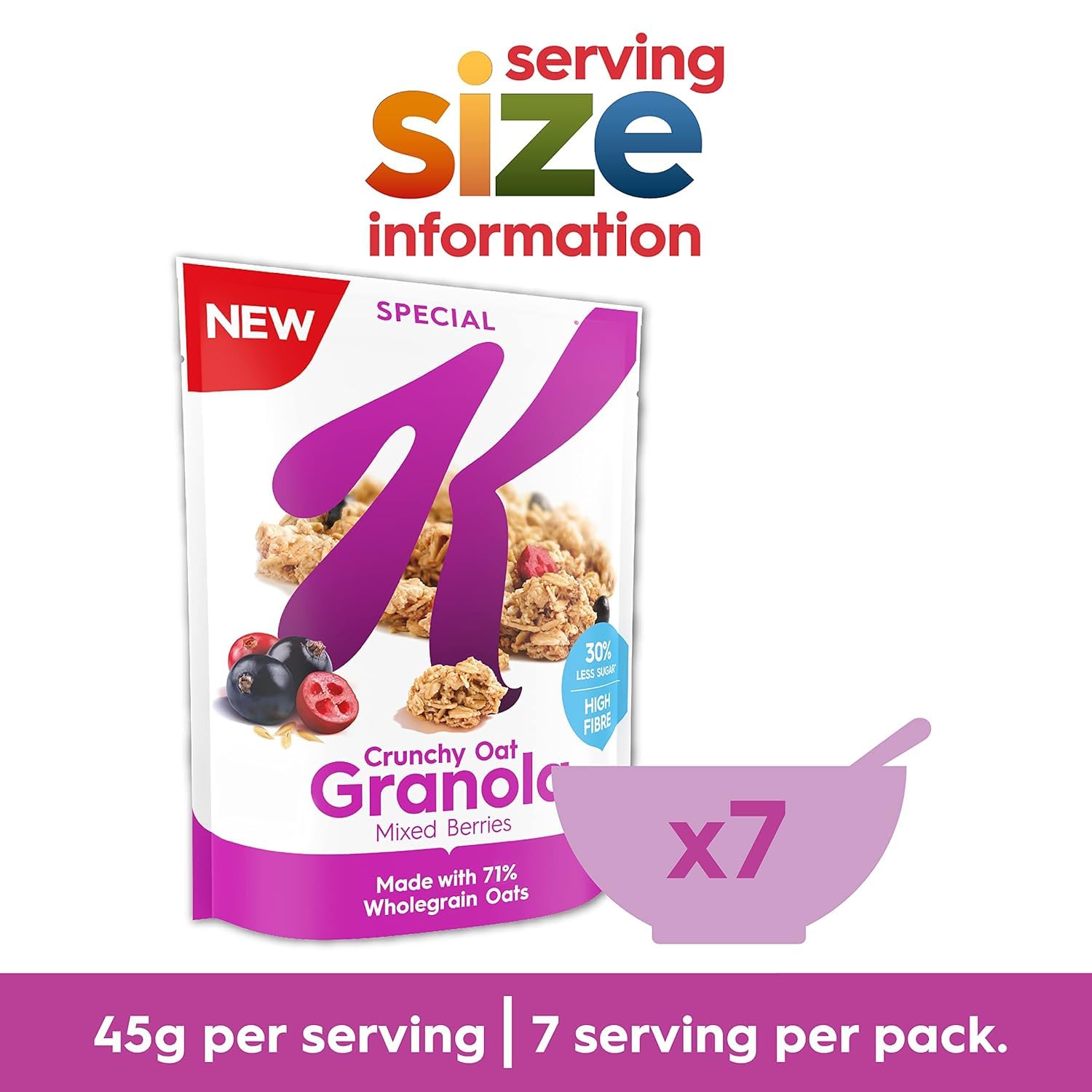 Kellogg's Special K Crunchy Oat Granola Mixed Berries 6x320g
