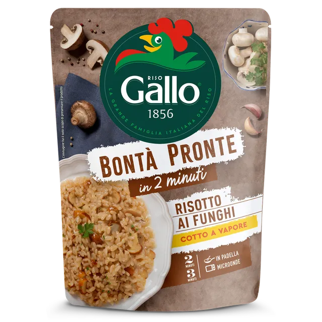 Riso Gallo Bontà Pronte Risotto Funghi Fertigreis 250g