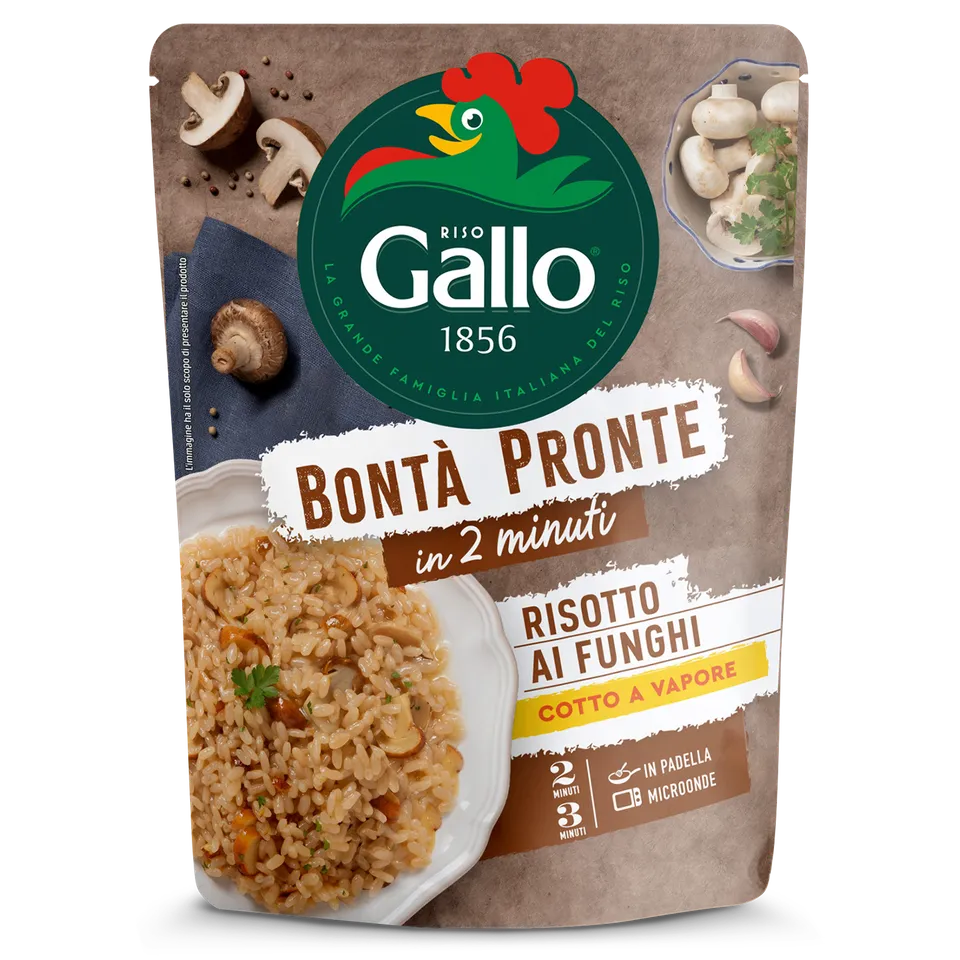 Riso Gallo Bontà Pronte Risotto Funghi Fertigreis 250g