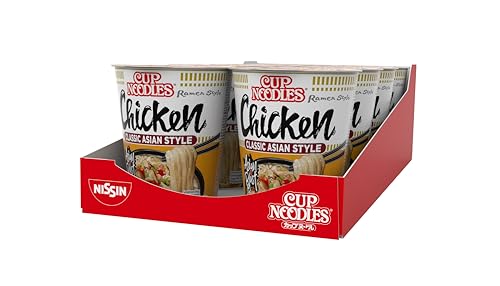 Nissin Cup Noodles Tasty Chicken Instant-Nudeln 8x63 g